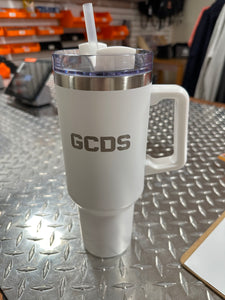 40oz GCDS travel mug with straw
