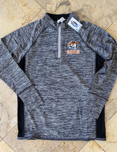 ES Sports Heathered Black Performance 1/4 Zip